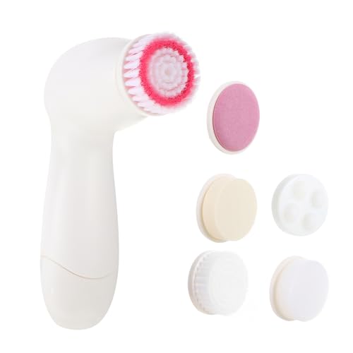 Healvian Eléctrico con Accesorios para Limpieza y Exfoliación Rosa Herramienta de Cuidado para Mujeres para y