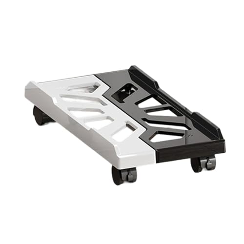 Soporte móvil ajustable para CPU con 4 ruedas giratorias, soporte de torre para computadora de piso, carrito para PC miniatura 1