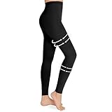 Wegitcs Medizinische Kompressionsstrumpfhose Damen, 20-30 mmHg Zehenfreie Abgestufte Kompressionsstrümpfe, Klasse 2 Stützstrümpfe Kompressions Leggings Damen für Schwangerschaft Krampfadern Ödeme