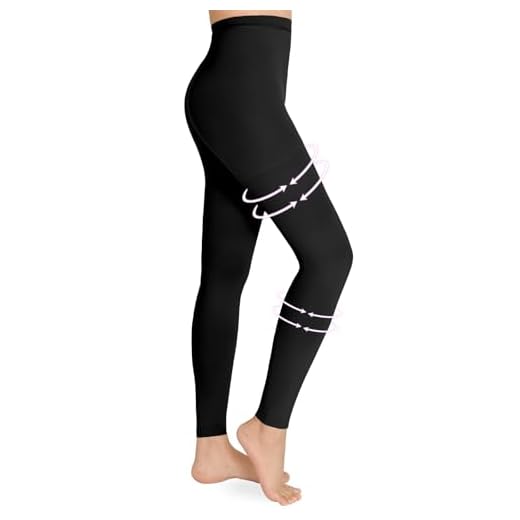 Wegitcs Medizinische Kompressionsstrumpfhose Damen, 20-30 mmHg Zehenfreie Abgestufte Kompressionsstrümpfe, Klasse 2 Stützstrümpfe Kompressions Leggings Damen für Schwangerschaft Krampfadern Ödeme