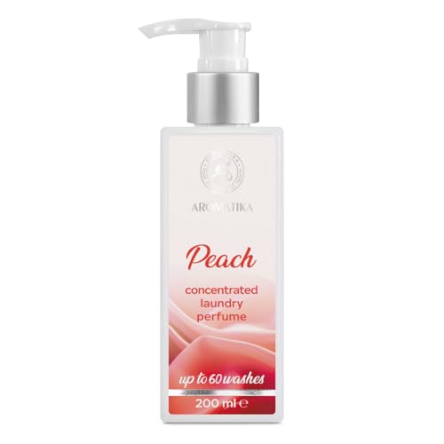 Konzentriertes Wäscheparfüm Pfirsich 200ml - Pfirsichduft - Wäscheerfrischer - Parfum für Waschmaschine - für Langanhaltenden Duft - Fruchtiges Aroma - Wäscheduft - Flüssige Parfüm Wäsche