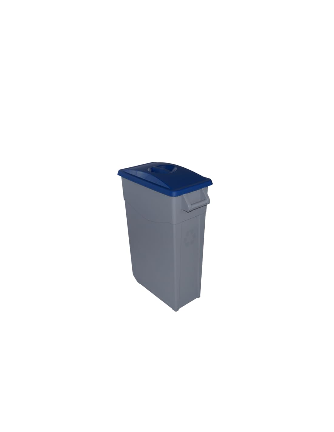 JARDIN202 - Contenedor de Residuos Zeus 65L Tapa Cerrada | Resistente, Apilable, Asa Ergonómica | Residuos Sanitarios y Comunidades | (TAPA AMARILLA)