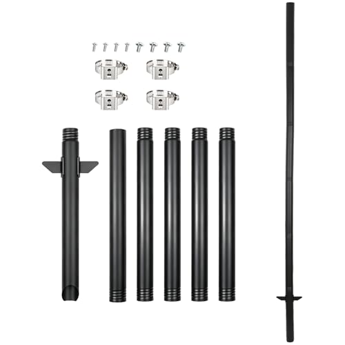 Poteau de tortue noir de 50 mm pour structurer vos allées de jardin