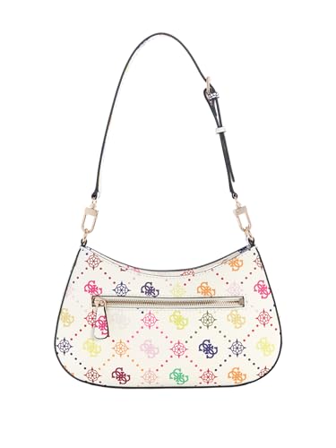 Image of GUESS Emelie Logo Top Zip Shoulder Bag