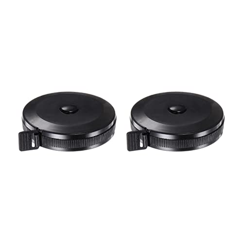 Cinta métrica retráctil redonda 1.5M 2 piezas miniatura 1
