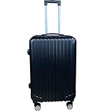 QTC Istanbul - Maleta de viaje (ABS, tamaño M, L y XL), color negro, Travelline Black, medium