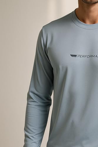 Image of Men's Crew Neck T-Shirt | Premium Polyester Fabric | Breathable, Lightweight, Stylish Activewear for Gym, Training & Casual Wear