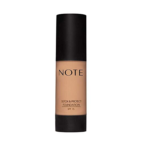 NOTE, Detox and Protect Foundation 06 35ml, Yellow, 1 count