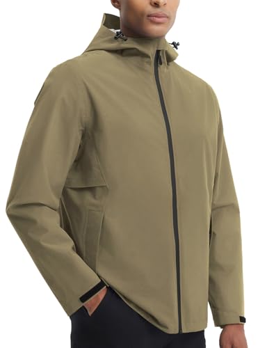 【Giacca impermeabile da uomo】: Questa giacca da ciclismo da uomo è realizzata in poliestere idrorepellente da 5000 mm con cuciture termo-sigillate su tutto il perimetro e ti protegge dalla pioggia da moderata a forte. Le cuciture sigillate impediscono l'ingresso di acqua e ti mantengono asciutto durante i viaggi o le passeggiate all'aria aperta in condizioni climatiche imprevedibili.