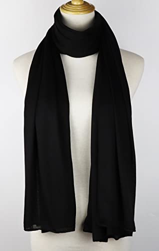 vabovin Head Wraps for Black Women Stretch Jersey Knit Turban Headwrap Solid Color Headscarf Headband Shawl4