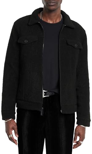 John Varvatos Men's Cynder Boucle Trucker Jacket
