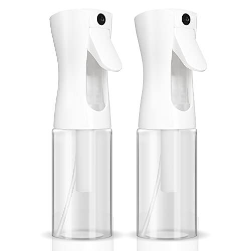 TOYAKU スプレーボトル 200ml 2個セット 霧吹き アルコールスプレー容器 詰め替え容器 細かい霧を噴霧する 連続ミスト噴射スプレー 園芸 植物用 清掃用 美髪師用 家用 ペット用空ボトルのサムネイル