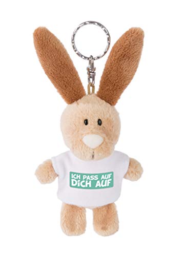 NICI Schlüsselanhänger Hase „Happy Birthday“, 5 Cm, Braun