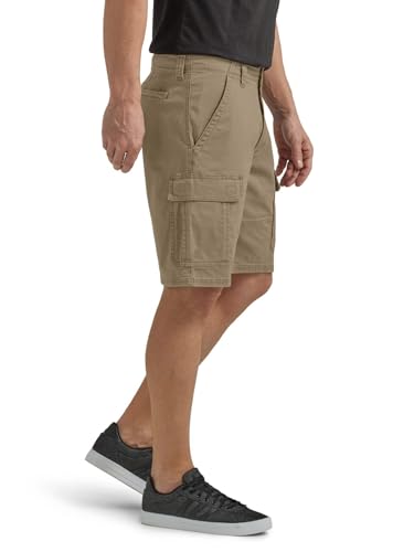 Image of AVANOVA Men's Cargo Shorts with Elastic Waist - Lightweight Cotton Casual Summer Shorts for Gym, Travel & Outdoor Wear | Multi-Pocket Comfy Fit Dailywear Bottoms ((Shorts 264)