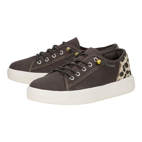HEYDUDE Women's Cody Crafted Mix Leopard Size 10 | Women's Shoes | Women Slip-on Sneakers | Comfortable & Light-Weight