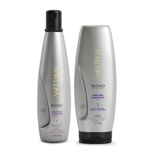 Shampoo e Mascara Matizante Aneethun Blond System