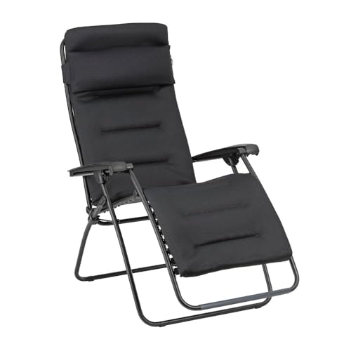 TELA MATELASSÉ AIRCOMFORT: traspirante, la tela imbottita rimovibile AirComfort si fissa e si rimuove in modo semplice tramite le clip in elastomero brevettato che salgono fino alle spalle per un ottimo supporto della schiena. Ha un'imbottitura a 3 strati (1 strato 3D Mesh, 1 ovatta traspirante e permeabile, 1 strato Batyline) per un comfort senza pari. Resistente ai raggi UV e alle intemperie, si asciuga rapidamente.