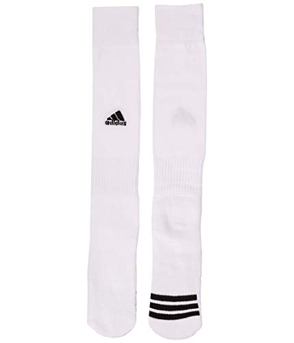 adidas Rivalry Field Team Sports Socks for Men, Women, Youth, Boys and Girls, Moisture-Wicking, NCAA Compliant, White/Black, Large