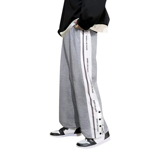 Pantalon de jogging ample coupe large taille haute pour femme de style coréen