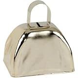 Amscan Metal Cowbell, 3 x 3, Silver