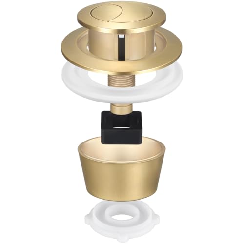 NEIQIUWING Cisterna de inodoro de dos cantidades con botón a presión, apto para apertura de 20 mm, 40 mm, 50 mm y 60 mm