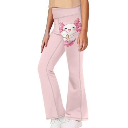 Girls Wide Leg Yoga Leggings for Workouts Fitness Pilates Camping School Daily Wear Skinny Bell Bottoms Pants3