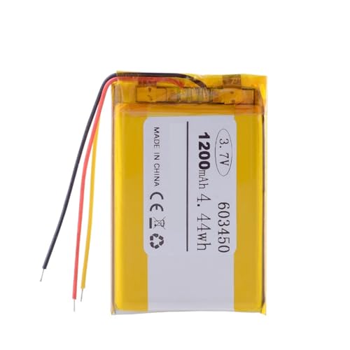 Batería 603450 de 1200 mAh para solucionar fallos de carga en mini cámaras y dash cams