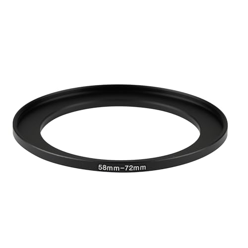 Image of 58-72mm Step-Up Ring Adapter, 58mm to 72mm Step Up Filter Ring for 58mm Lens Install 72mm ND CPL UV Camera Lens Filter(58mm-72mm)