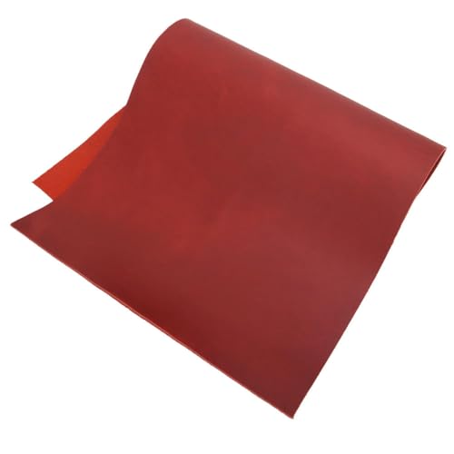 Cuir de Vachette Rouge Vin Crazy Horse 2mm pour la Maroquinerie Artisanale - 6