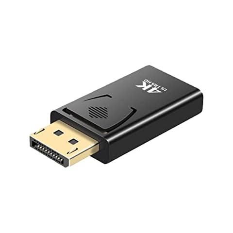 iJiGui Adaptador de Displayport DP a HDMI 4K con Chapado en Oro Cover
