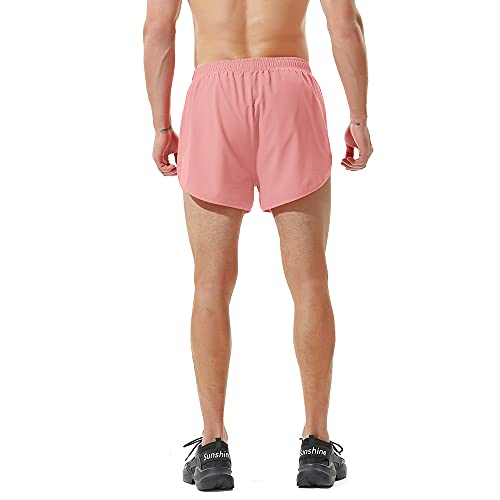Image of Men's Running Shorts Gym Athletic Workout Shorts for Men 3 inch Sports Shorts with Zipper Pocket