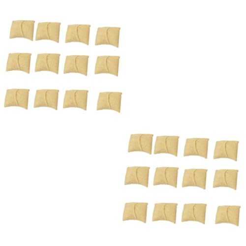 SUNCN 2セット 時計表示枕 ピロージュエリーショー 時計枕 サングラス バン 鎖 三味?ブレスレット ブレスレット枕 チェーンディスプレイ枕 ジュート布 12個*2