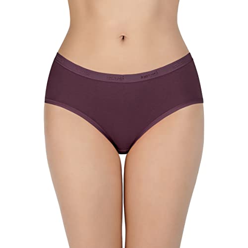 Image of Amante Solid Cotton Low Rise Hipster Panty Pack(Pack of 3)