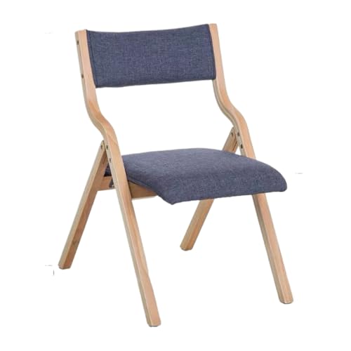 APSEQR Folding Dining Chairs - Solid Wood, Padded Seat, Space-Saving