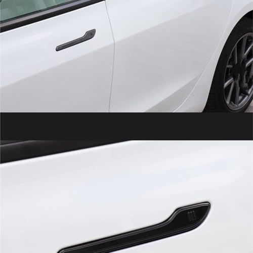 Poignée porte extérieure Tesla Model 3 Y en carbone look ABS élégant - 4
