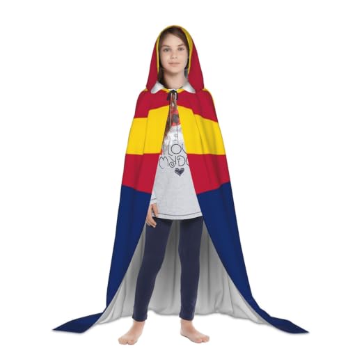 Disfraz de mago unisex con capucha grande y estampado resistente 4