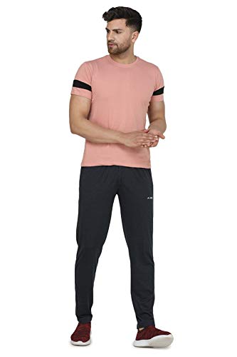 Image of Trackpants for Men - Regular Fit, Cotton Hoisery, Ultra Soft, Comfortable, Lightweight, Ziper Pockets, Front Zip, Back Pocket, Solid Mnimal
