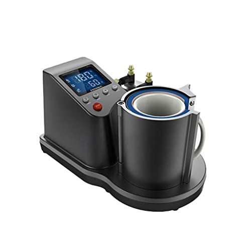 Máquina prensa térmica neumática para tazas DIY miniatura 1