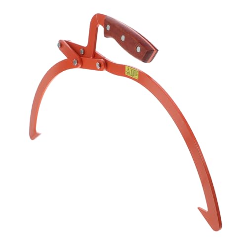 IWOWHERO Timber Lifting Hook Skidding Tongs Non-Slip 2 Claw Grabber for Heavy Duty Log Transport