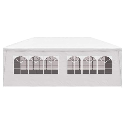 Tente de réception 6x3m en polyéthylène avec structure stable blanche - 6