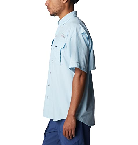 Columbia Men's Standard Bahama Ii Upf 30 Short Sleeve Pfg Fishing Shirt, Spring Blue, Xx-Large #TOP2