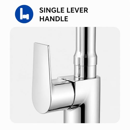 Image of Swan Neck with Single Flow Flexible Swivel Spout | Kitchen Sink Tap | Kitchen Faucet | Tap for Kitchen Sink | Taps | Wash Basin Tap | Pillar Tap