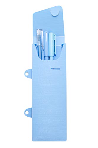 Fichario De Pvc 4 Argolas Azul Pastel+Estojo, Dello, 5022BP.0006, Azul