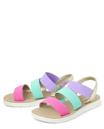 The Children's Place Girl's Elastic Band Sandals2