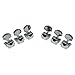 KAISH 3x3 Semi-Closed Guitar Tuning Keys Guitar Tuners Machine Heads for Acoustic or Electric Guitars Chrome