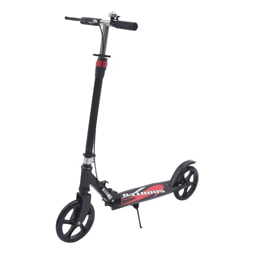 Pro City Trottinette de ville XXL Robuste En acier au carbone Pour adultes et adolescents Pliable Frein à main Hauteur réglable Charge maximale : 150 kg