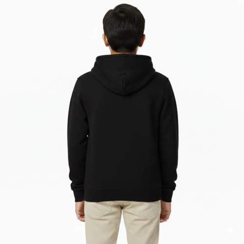 Image of Boy's Cotton Fleece Hooded Sweatshirt with Kangaroo Pocket