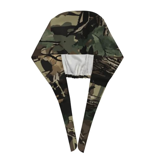 Image of Adjustable Working Cap Breathable Unisex Women Men Elastic Bandage Tie Back Hats Scrub Nursing Doctor Surgeon Cap