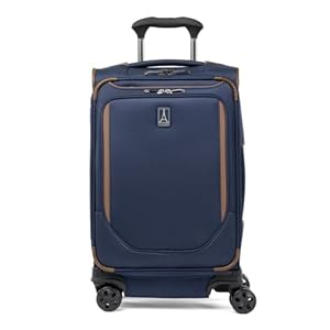 Travelpro Equipaje de mano expandible Crew Classic ligero y suave, Azul patriota, Crew Classic Softside – Equipaje expandible con ruedas giratorias