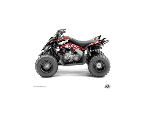Kit adhesivos Predator rojo para personalizar tu quad Yamaha 90 Raptor